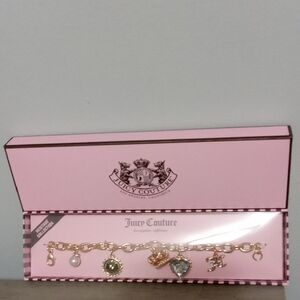 Juicy Couture Gold Charm Bracelet Heritage Collection New
